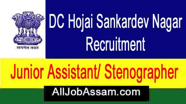 DC Hojai Sankardev Nagar Recruitment 2020